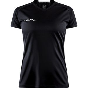Craft Progress 2.0 Shirt Korte Mouw Dames - Zwart | Maat: S