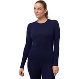 DANISH ENDURANCE Thermo Shirt met Lange Mouwen voor Dames - van Merino Wol - Donker Marineblauw - XXL