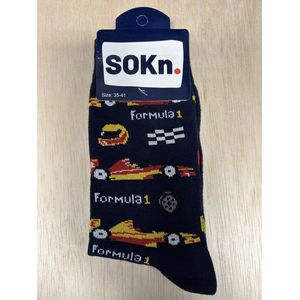 SOKn. Trendy sokken *FORMULE 1 * maat 35-41 (ook leuk om kado te geven !)