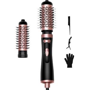 Luxe Ronde Volumeborstel Opzetstuk - Multistyler - Haarstyler föhn - Diffuser voor Krullen - Zwart
