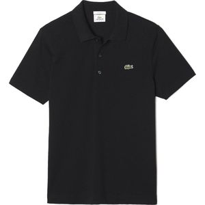 Lacoste Black Light Jersey Polo Shirt Heren Sportpolo casual - Maat S  - Heren - zwart