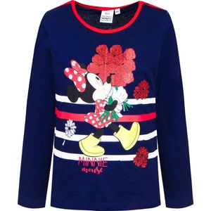 Minnie Mouse - Longsleeve - Navy - 3 jaar -  98 cm