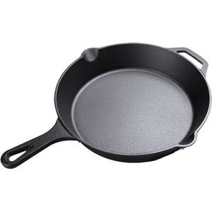 Koock Amsterdam® Skillet - gietijzer - 25cm - koekenpan - geschikt voor alle warmtebronnen