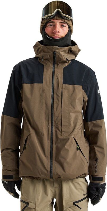 Quiksilver - Forever Stretch - Goretex Jas - Bruin - Technische Sneeuwjas voor Heren