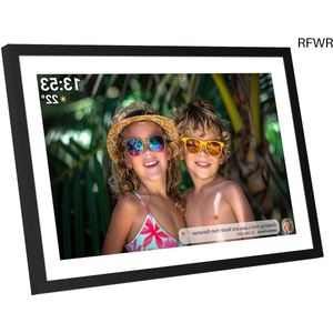 RFWR® Digitale Fotolijst 10.1 inch – HD Touchscreen Fotokader met WiFi en Frameo App