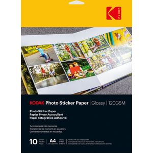 Kodak - Foto Sticker Papier - Glossy - 120g/m² - A6 - 20 vellen