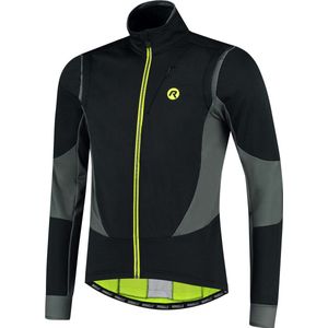 Rogelli Brave Fietsjack Winter - Heren - Zwart, Grijs, Fluor - Maat L