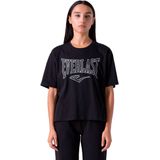 Everlast Oversize Logo T-shirt Met Korte Mouwen Zwart XS Vrouw