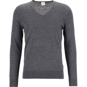 OLYMP Level 5 - heren trui wol - antraciet (Slim Fit) -  Maat S