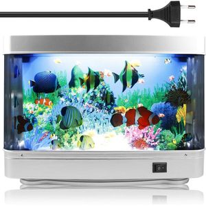 Decoratieve LED aquariumlamp nachtlampje met Europese stekker voor woonkamer kantoor slaapkamer