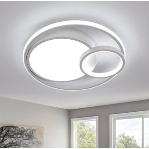 Goeco plafondlamp - 40cm - Medium - LED - 50W - 5600lm - 6500K - Koel Wit Licht - voor slaapkamer woonkamer hal kantoor badkamer keuken