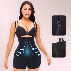 Wow Peach - High Waist Tummy Control Butt lift String Short - Body Shaper - Waist Support - Corrigerend Ondergoed - Afslank - High Waist - Buttlift - Zwart - Large