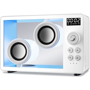 IBETTERTEC - Draagbare luidspreker Bluetooth-desktopluidspreker Bluetooth-luidspreker - Ondersteunt Bluetooth/TF-kaartinvoer - wekker - sfeerverlichting