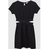 Jerseyjurken - Katoen - Glittergaren - Korte Mouwen