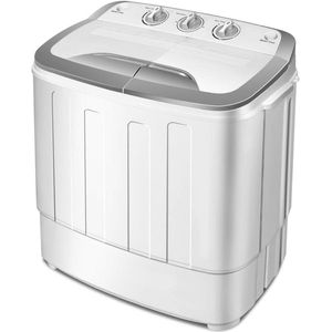 Compacte dubbele mini-wasmachine en wasdroger voor kleine ruimtes