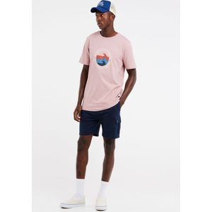 Protest Prtsharm – T shirt Heren – Korte mouwen – Ronde hals – Mauve