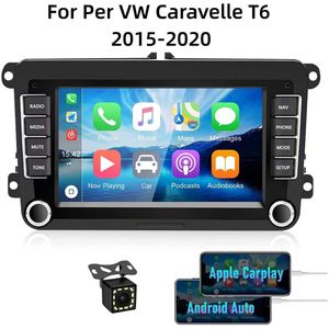 7inch Android 13 Autoradio for per VW Caravelle T6 2015-2020 (Typ 7H) | 2+32G GPS Navigation, Piattaforma MQB, CarPlay Wireless & Telecamera di Retromarcia