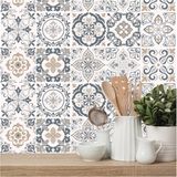 30Pcs Zelfklevende Tegelstickers voor Keuken en Badkamer - Mozaïektegelstickers PVC Decoratie