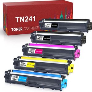 Brother Voordeelset - 5 Toner Cartridges - TN-241/TN-245 - Geschikt voor DCP/HL/MFC
