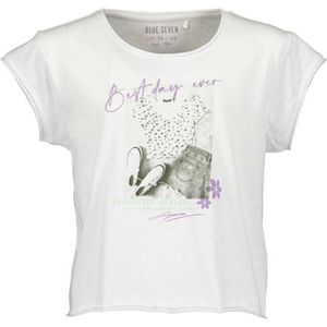 Blue Seven-Girls knitted shirt -White orig