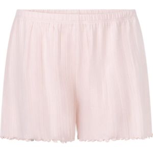 Hunkemöller Dames Nachtmode Pointelle short - Roze - maat XS