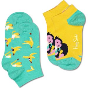Happy Socks sneakersok 2 pack aap en banaan