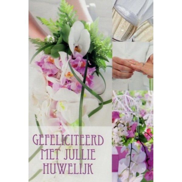 Wenskaart glamour voor jullie huwelijk wensen we jullie - Cadeaus & gadgets  kopen | o.a. ballonnen & feestkleding | beslist.nl