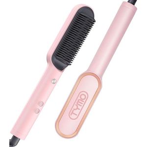 TYMO Ring - Stijltang - Stijlborstel - Roze - 5 Temperatuurinstellingen (130 - 210 °C) - Geschikt voor alle haartypes