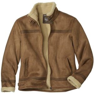 ATLAS FOR MEN - Suèdine Pilotenjack - Camel - Heren