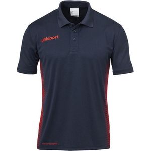 Uhlsport Score Polo Shirt Kind Marine-Fluo Rood Maat 140