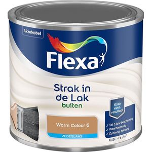 Flexa Strak in de lak - Buitenlak Zijdeglans - Warm Colour 6 - 500ml