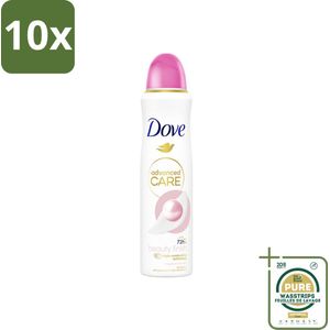 10 x Dove – Deodorant Spray – Beauty Finish – 150 ml - Grootverpakking - Anti-transpirant Spray - Beauty Finish - Deodorant Spray - Huidbescherming - Stralende Huid
