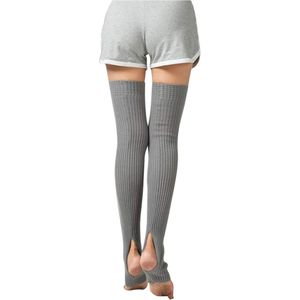 Winter geribbelde gebreide beenwarmers - Overknee beenwarmers - 75CM - Geschikt voor feestjes, dans, sport, yoga, etc. - Sokken - Slouch sokken - Danssokken - Warme beenwarmers - Beenwarmers - Yoga/Ballet beenwarmers