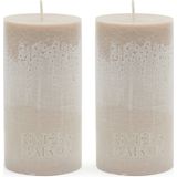 Riviera Maison Kaarsen - Stompkaarsen - Pillar Candle ECO7x13 - Beige - 1 Stuks