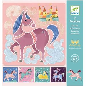 Djeco - Sjablonen Paarden - Design by - 4 tot 7 jaar