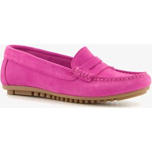 Hush Puppies leren dames mocassins fuchsia - Roze - Maat 38