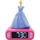 Princess 3D Wekker met nachtlampje en geluiden