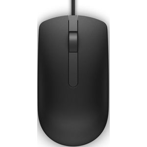 Dell MS116 | Ambidextrous Bedrade Muis | USB-A | 1000 DPI | Zwart
