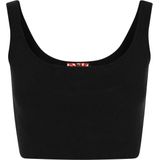 myMo - Comfy - Crop Top - Nauwsluitend - Ronde Hals - Brede Gebreide Bandjes