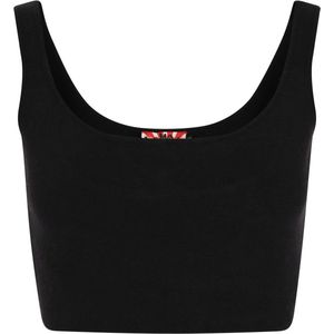 myMo - Comfy - Crop Top - Nauwsluitend - Ronde Hals - Brede Gebreide Bandjes