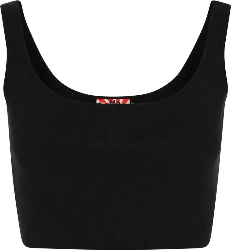 myMo - Comfy - Crop Top - Nauwsluitend - Ronde Hals - Brede Gebreide Bandjes