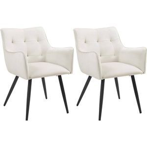Rootz Velvet Eetkamerstoel - Elegante stoel - Comfortabel zitcomfort - Luxe fluweel, ergonomisch ontwerp, stevig metalen frame - 57 cm x 80 cm x 57 cm