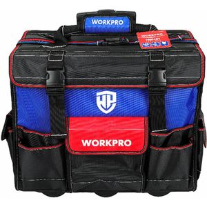 Workpro - Gereedschapstas - Polyester - Blauw Zwart Rood