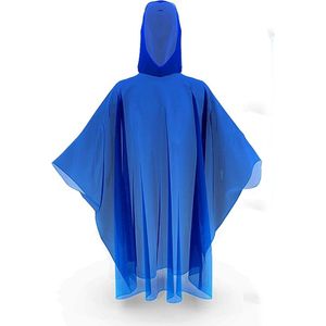 Poncho Duurzaam - Blauw - Regenponcho - PVC - Voor Heren en Damens - Lichtgewicht - Festivalartikel