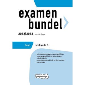Examenbundel havo  Wiskunde B 2012/2013