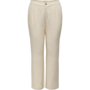 ONLY CARMAKOMA CARAGNES MW LINEN BL MEL PANT TLR Dames Broeken - Maat 48