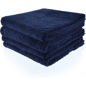 Handdoek navy donkerblauw 50x100cm