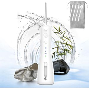 Equivera Waterflosser - Monddouche - Elektrisch Flosapperaat - Water Flosser - Waterflosser Draadloos - Water Flosser Draadloos - Draadloos en Oplaadbaar - Must have voor uw hygiëne!