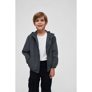 Brandit - Summer frontzip Kinder Windbreaker jacket - Kids 170/176 - Grijs