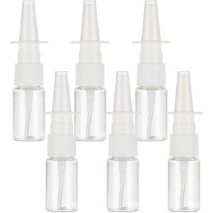 Lege neussprayfles - 10 ml - navulbaar - 6 stuks - kunststof